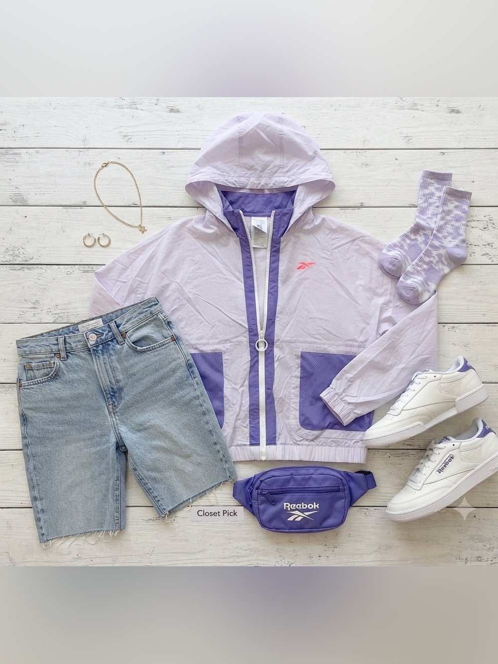 Reebok Lavender Raincoat